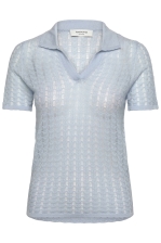 Rwsamira Silk Ss Polo Pullover