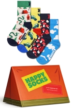 Kids 4-pack Little Camper Socks Gift Set
