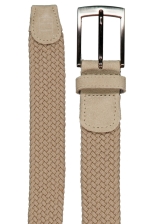Zeth | Braided Elastic Belt With Suede