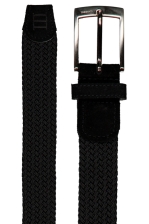 Zeth | Braided Elastic Belt With Suede