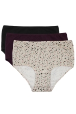 Highwaist-trosa 3-pack