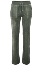 Del Ray Classic Velour Pant Pocket Design