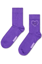 Bow Heart 1/2 Crew Sock
