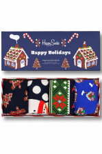 4-pack Gingerbread Cookies Socks Gift Set