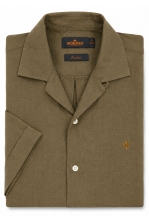 Short Sleeve Linen Shirt-classic Fit