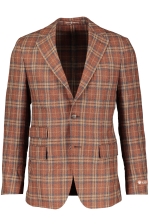 Keith Wool Silk Check Blazer