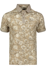 Eraldo | Short Sleeve Polo With Flowers