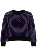 Sweater Husie Honey Comb Black