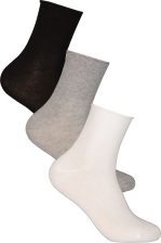 Bomullsstrumpa Dam 3-pack Lös