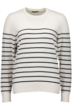 Lois Ladies Part Stripe Crew Neck