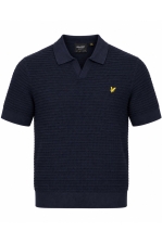 Pointelle Short Sleeve Knitted Polo