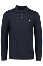 Cotton Merino Long Sleeve Knitted Polo