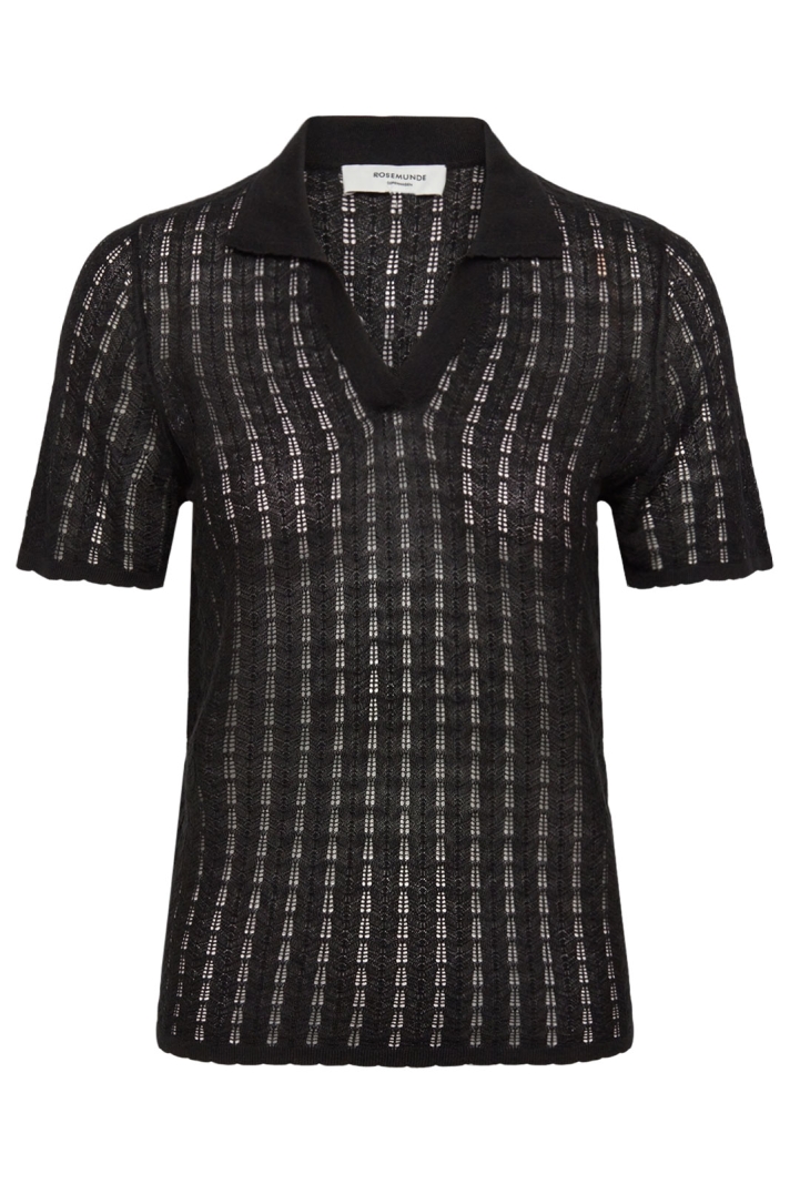 Rwsamira Silk Ss Polo Pullover