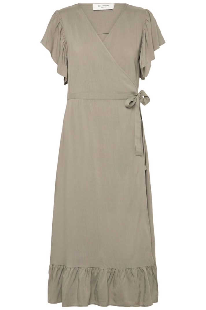 Rwelif Ss Midi Wrap Dress