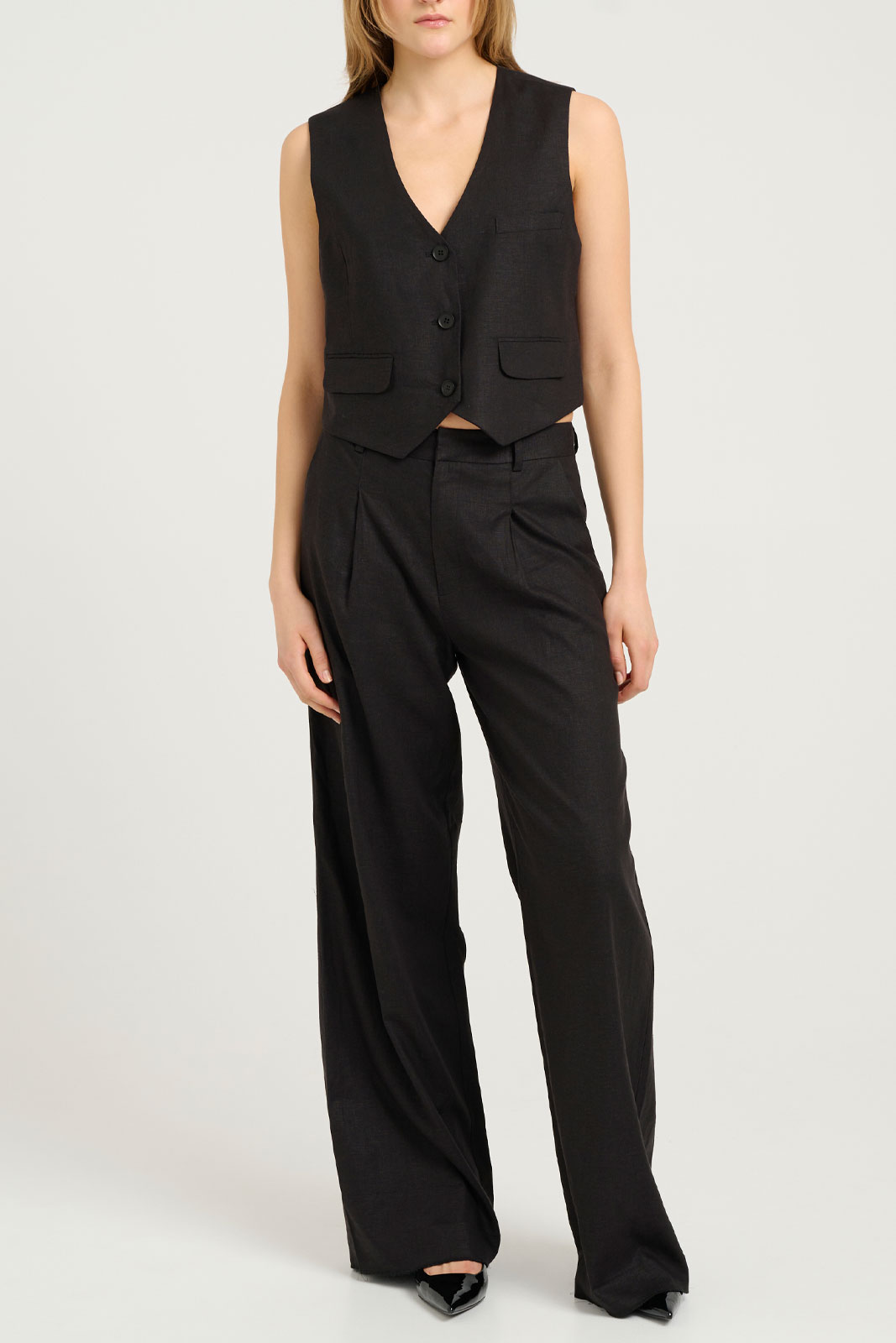 Elarahgz Linen Hw Pants Noos