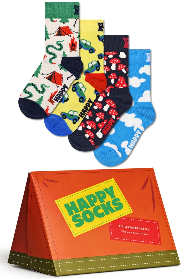 Kids 4-pack Little Camper Socks Gift Set