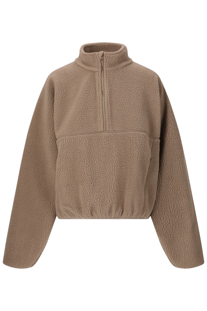 Kathleen Half Zip Fleece - Youth/Girl 152 1193ROASTED CASHEW