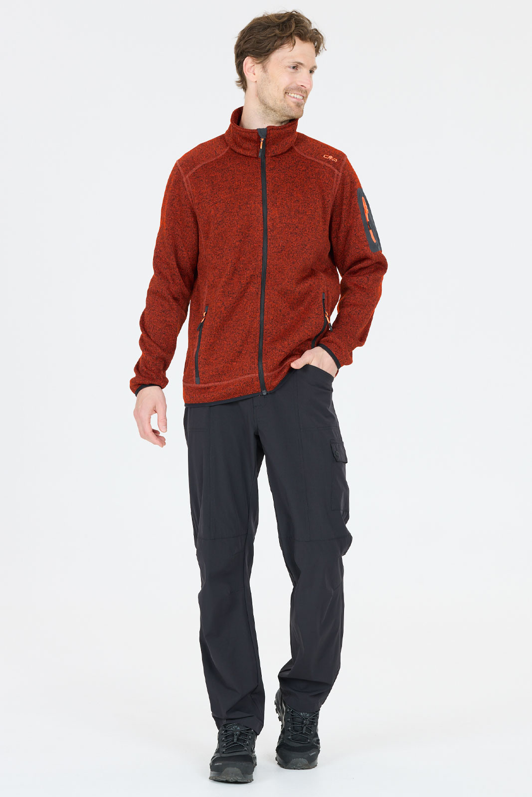 Man Knit Fleece Jacket.