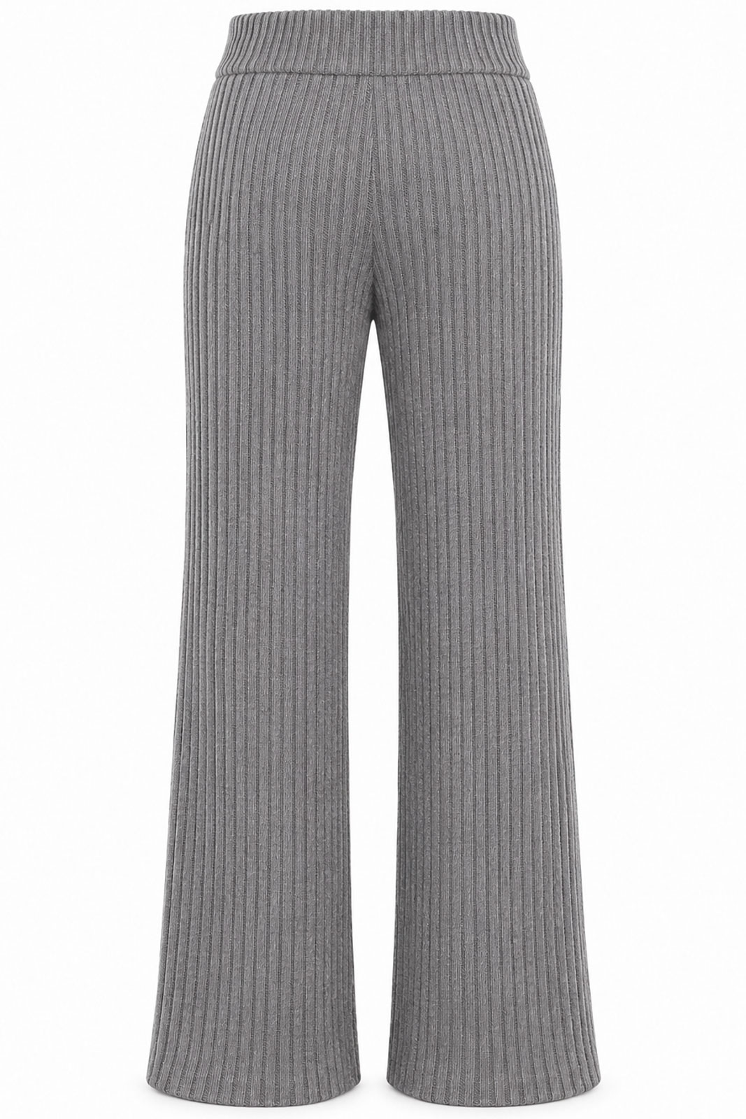 Knitted Wide Rib Pants