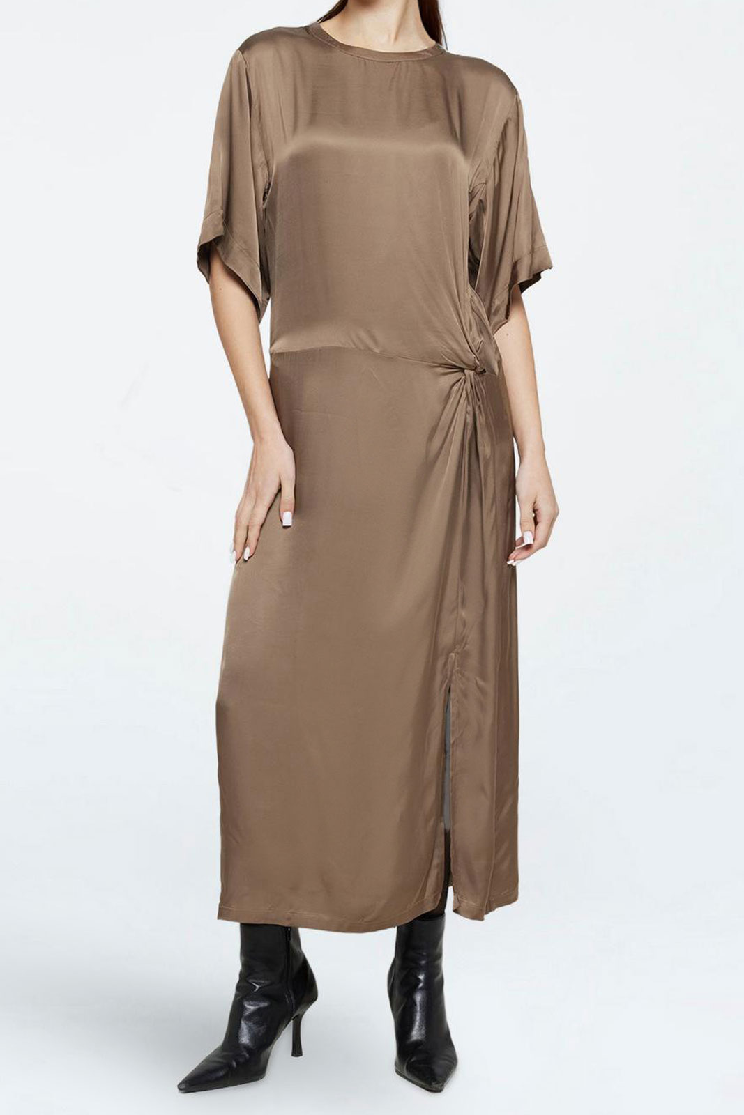 Josie Satin Midi Dress 4165