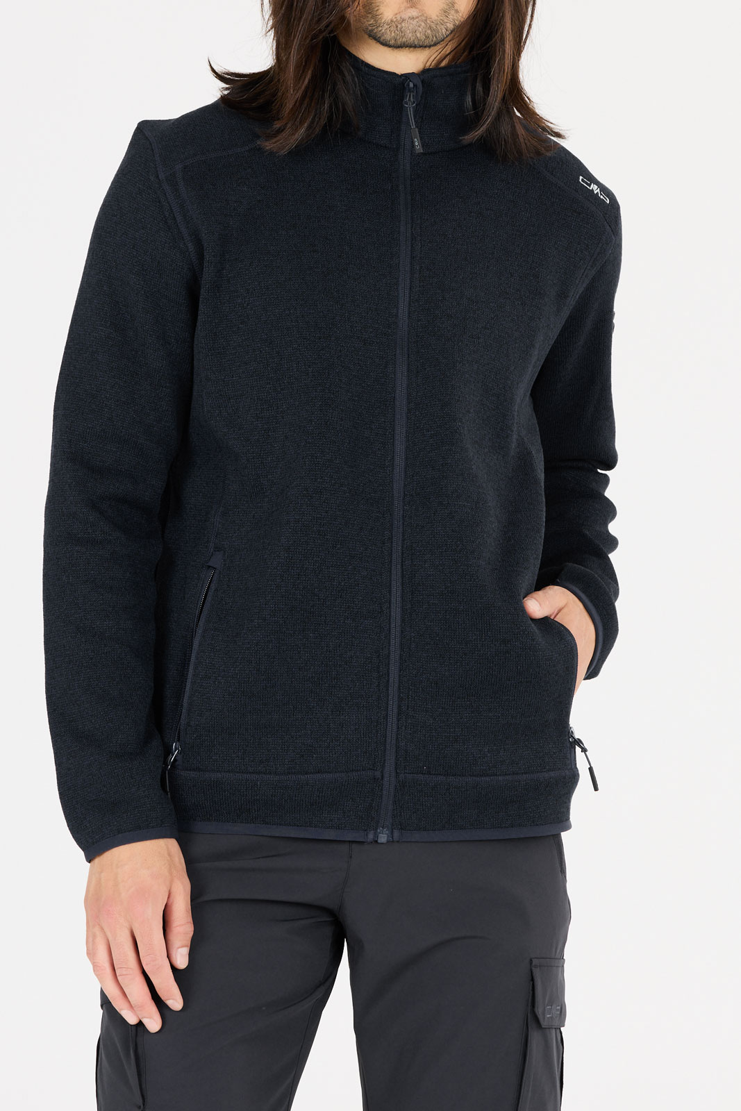 Man Knit Fleece Jacket.