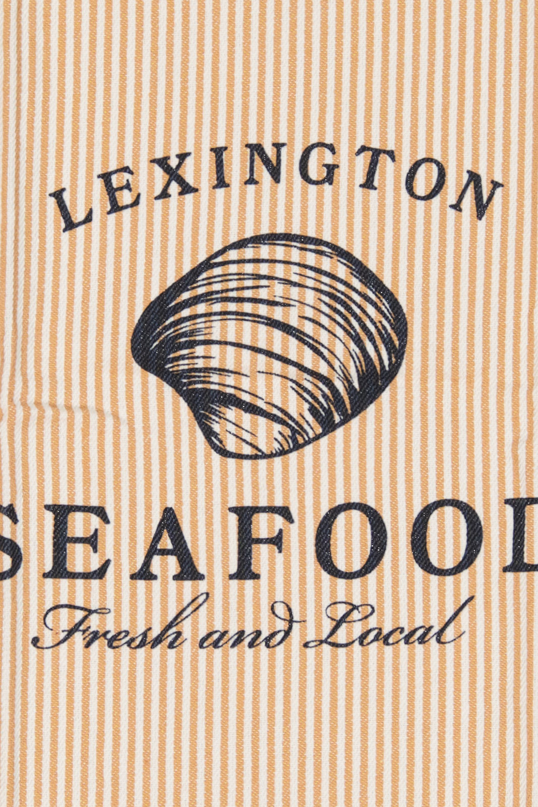 Seafood Striped & Printed Org Cotton Kitchen Towel