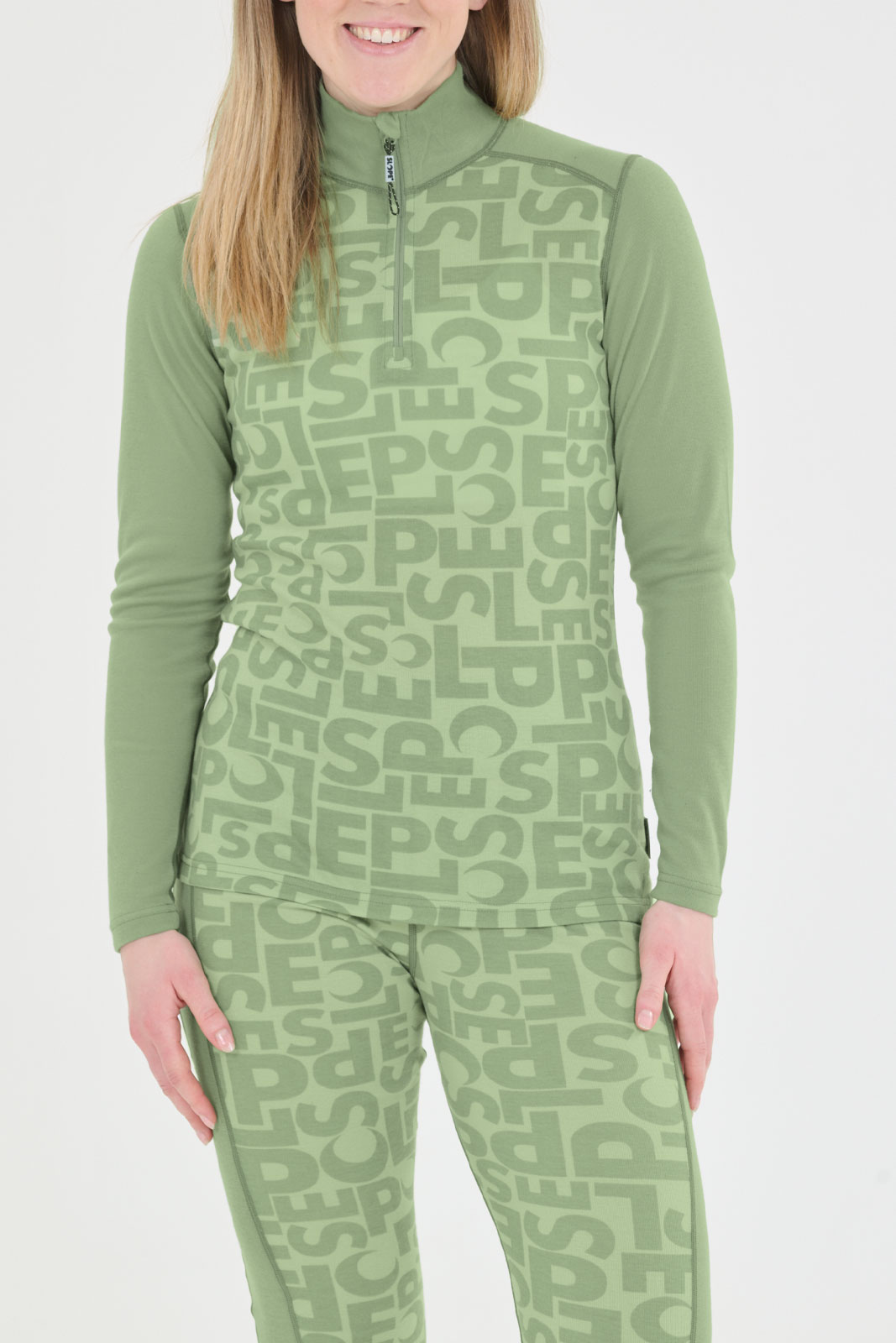 Rei W Printed Half Zip Top