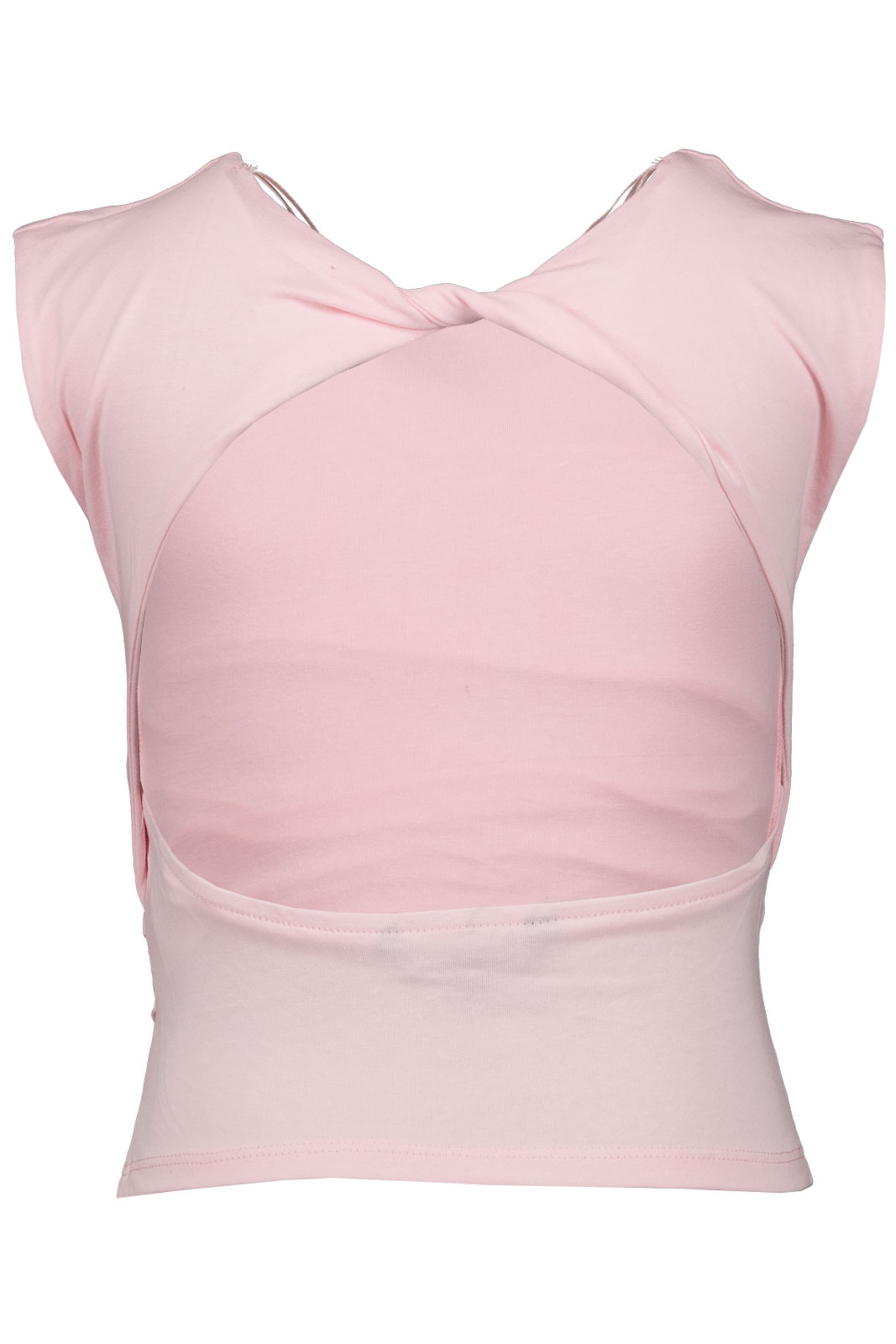 Girls S/s Top Open Back