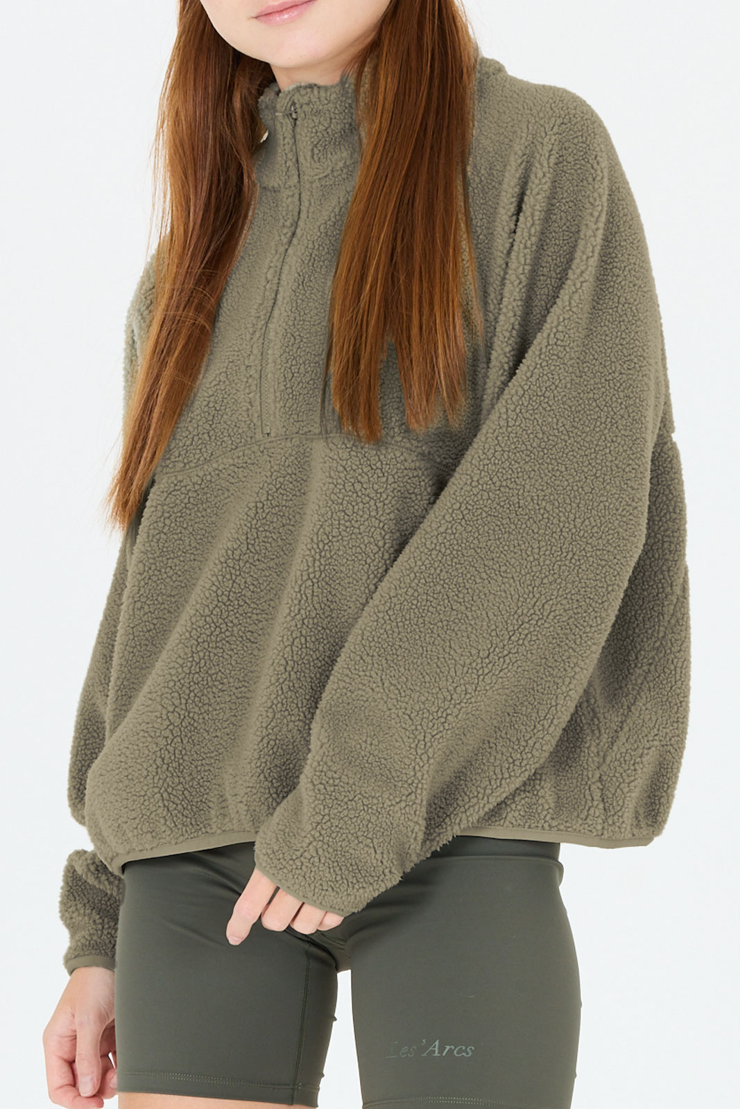 Kathleen Half Zip Fleece - Youth/Girl 140 3212FORESTFOG