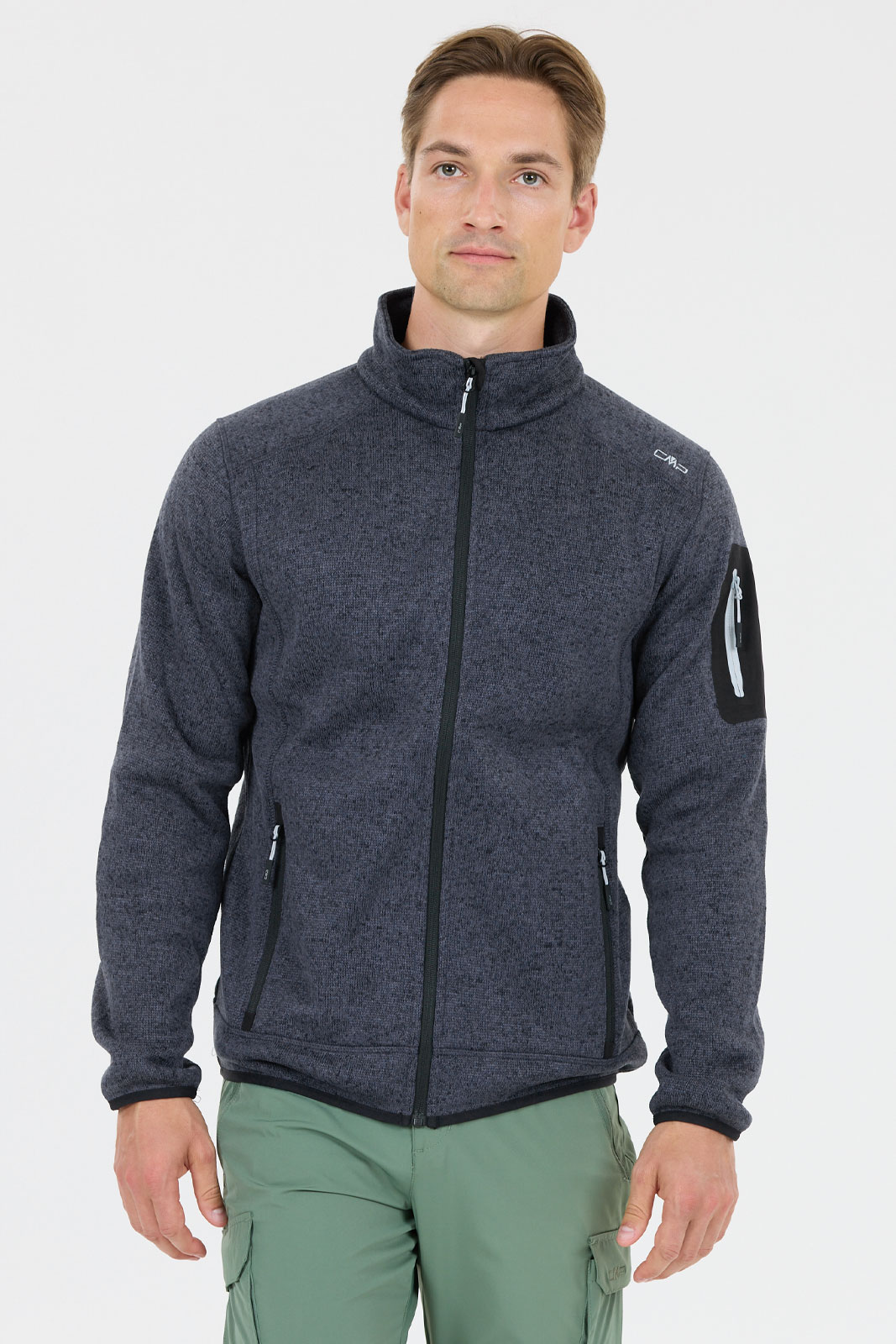 Man Knit Fleece Jacket.