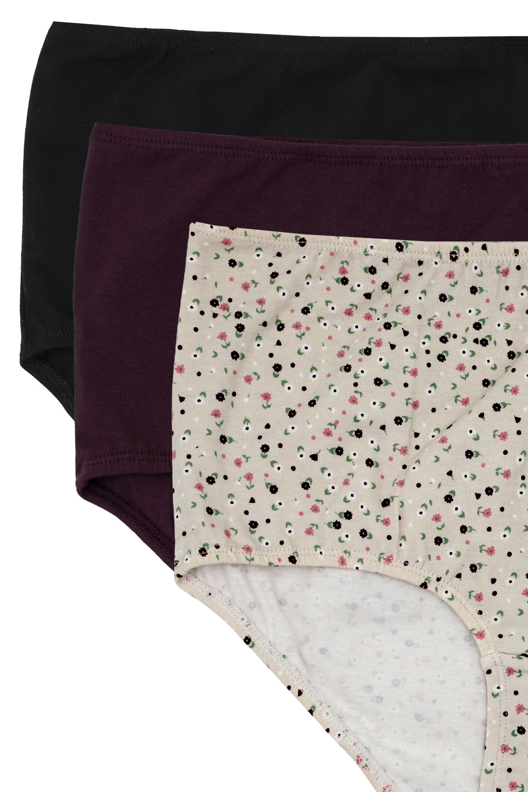 Highwaist-trosa 3-pack