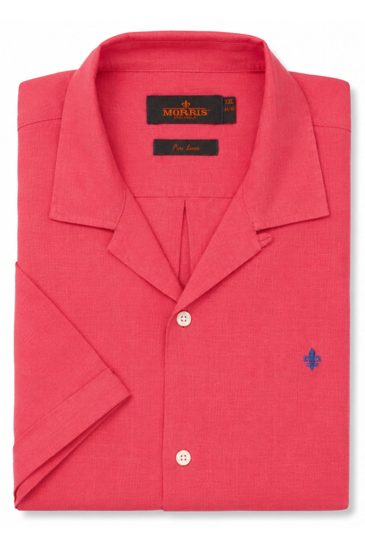 Short Sleeve Linen Shirt-classic Fit