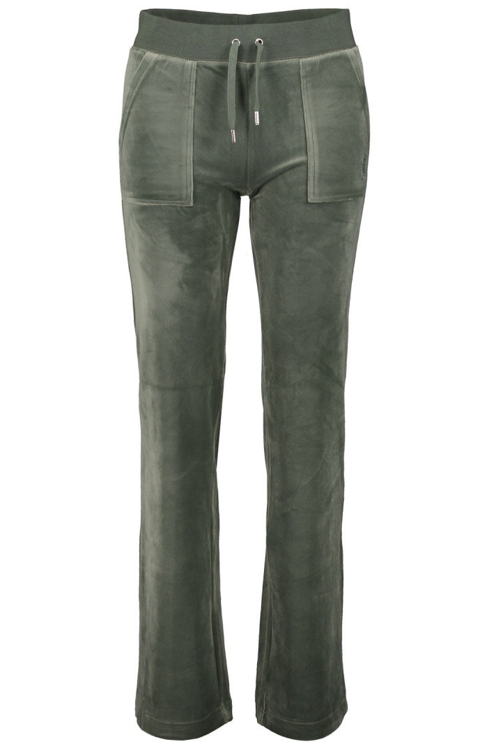 Del Ray Classic Velour Pant Pocket Design