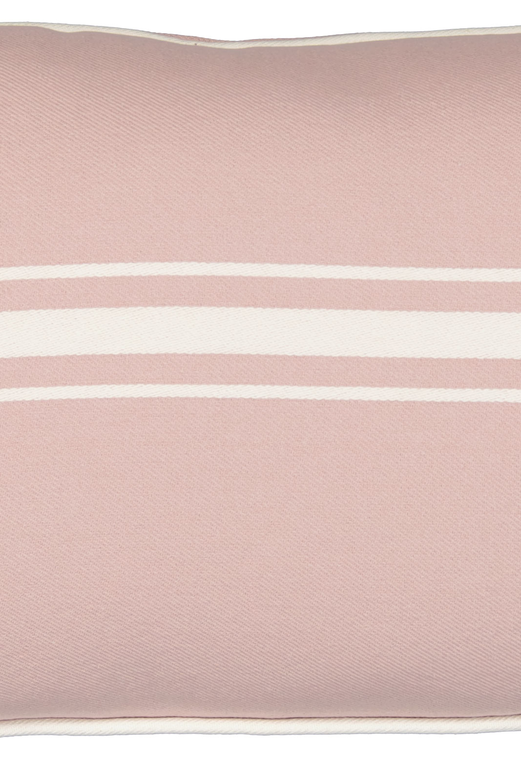 Small Center Striped Organic Cotton Twill Pillow