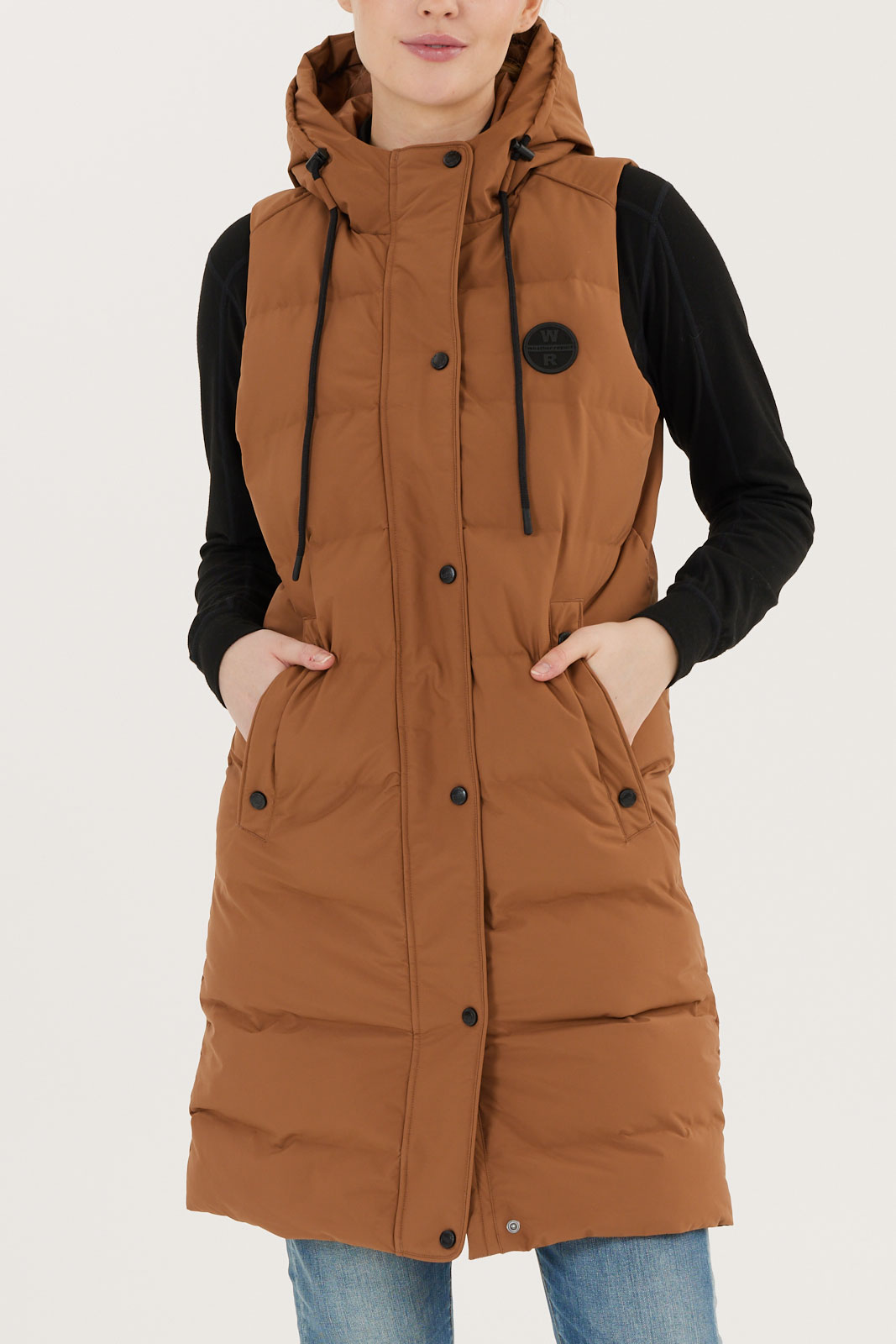 Chief W Long Puffer Vest