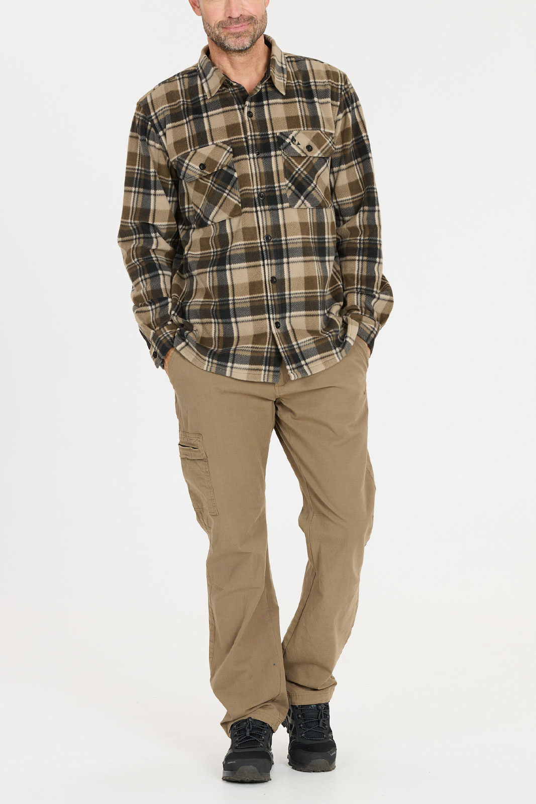 Astrali M Checked Fleece Shirt