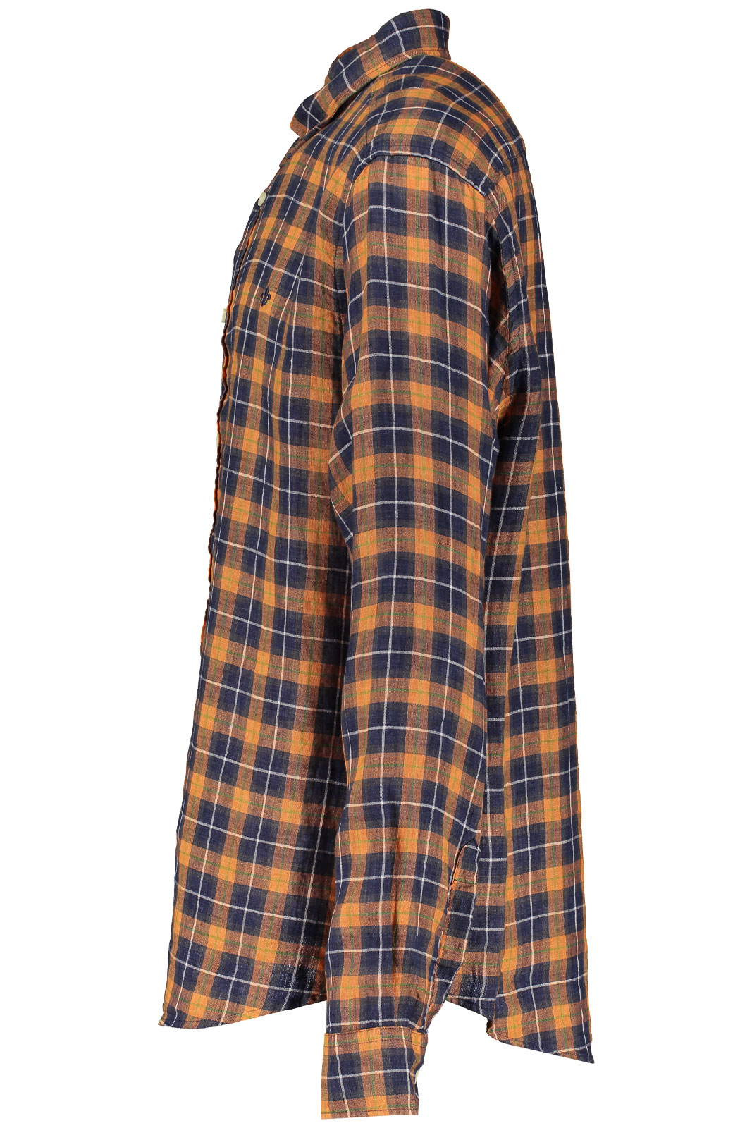 Linen Check Bd Shirt