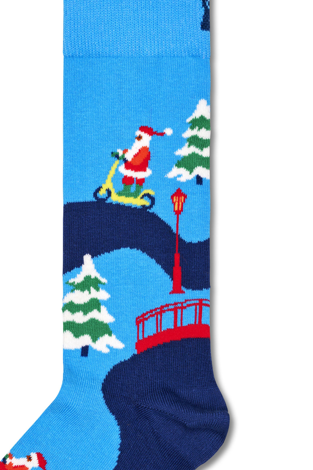 Santa On The Way To Work Sock