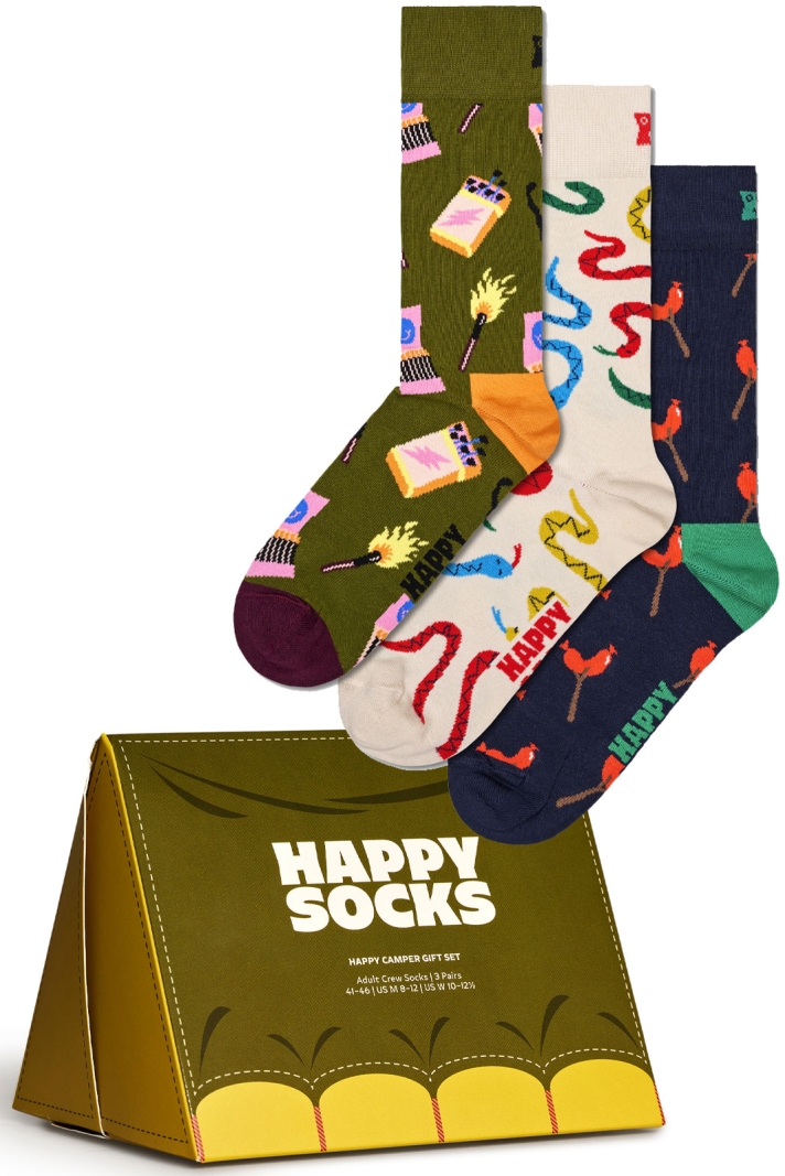 3-pack Happy Camper Socks Gift Set