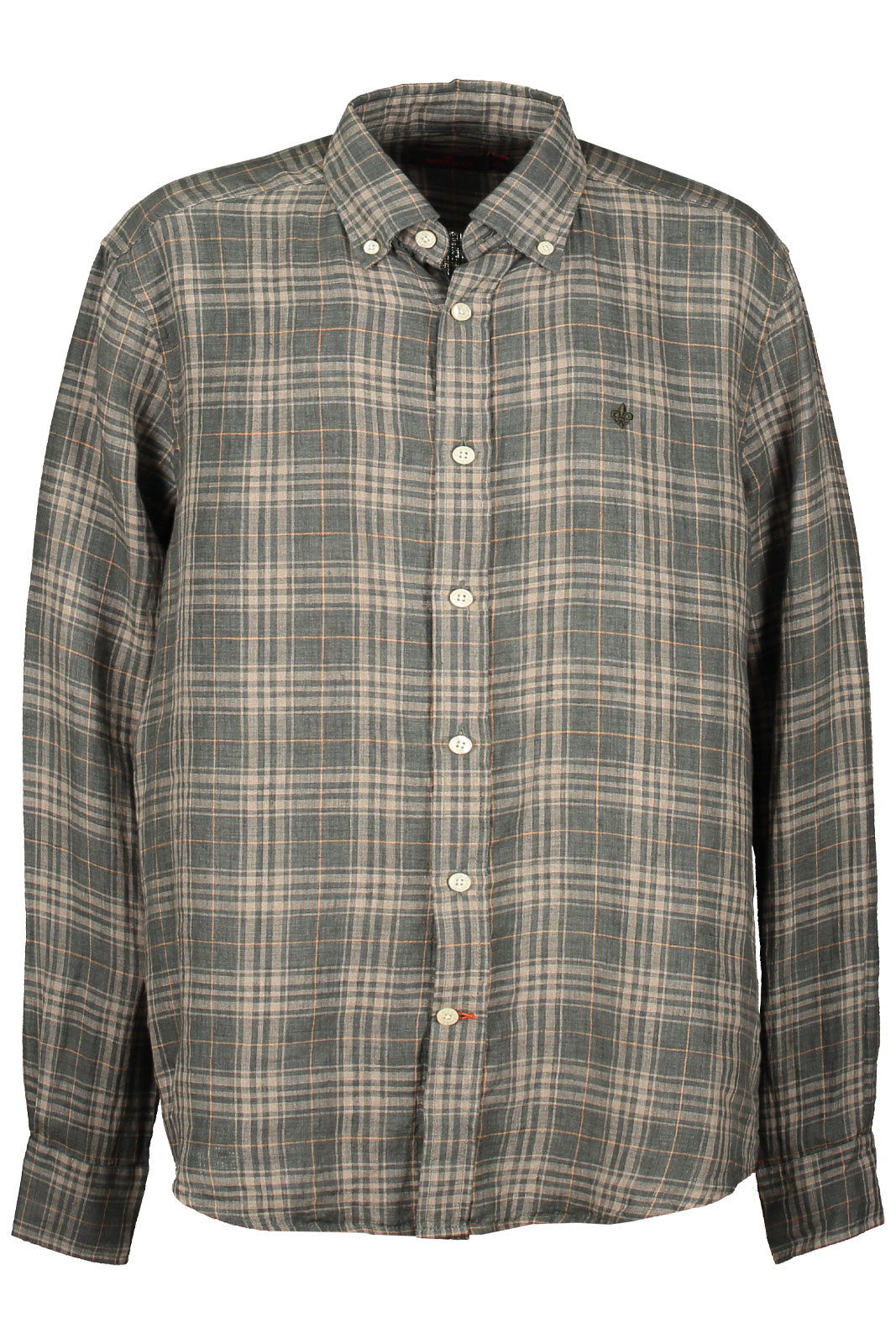 Linen Check Bd Shirt