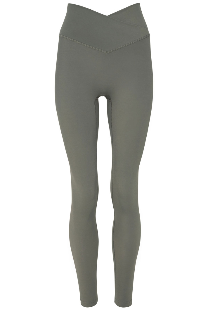 Ultimate Wrap Over Tights Khaki - Xs