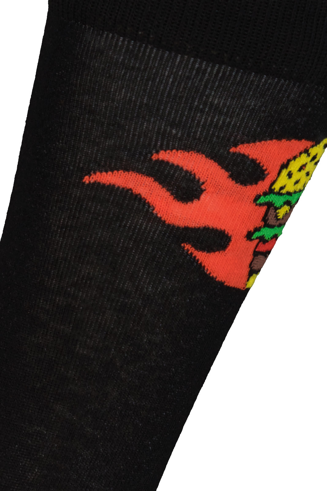 Flaming Burger Sock