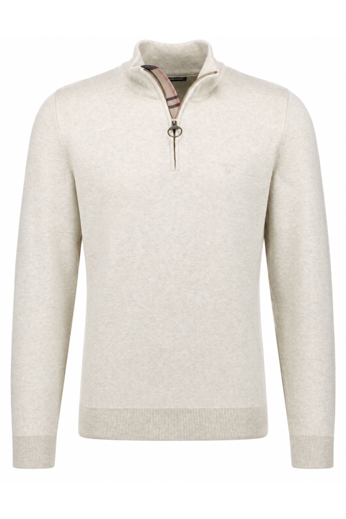 Barbour Cotton Half Zip Knitted Jumper