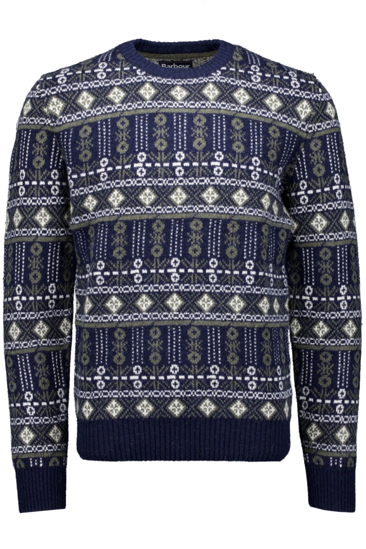 Barbour Grangetown Fair Isle Crew Neck Sweater