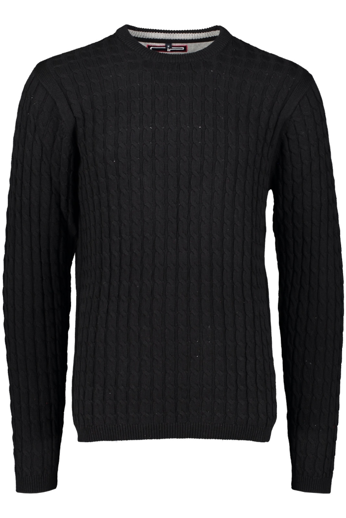 Ap 2552 Round Neck Cable Knit