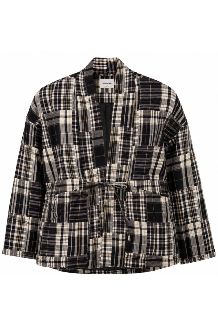 Jacket Sickla Flannel Patchwork Black