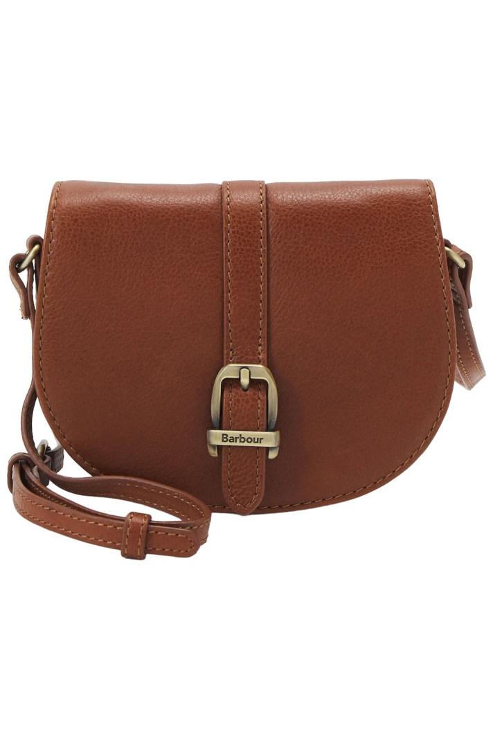 Barbour Laire Leather Saddle Bag