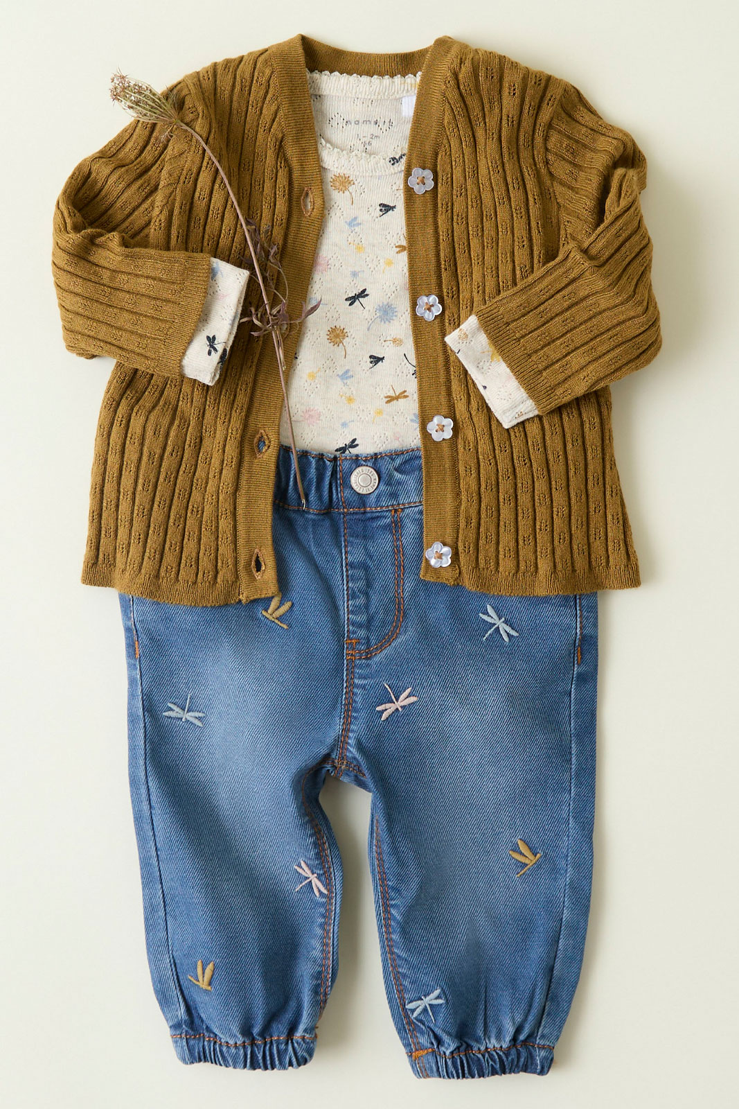 NBFROSE SHAPED R EMB JEANS 5321-YB H