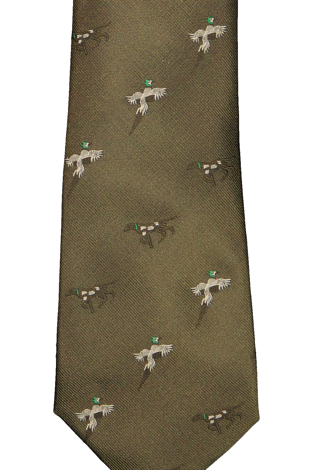 Ripon Silk Tie - Bird & Dog Design