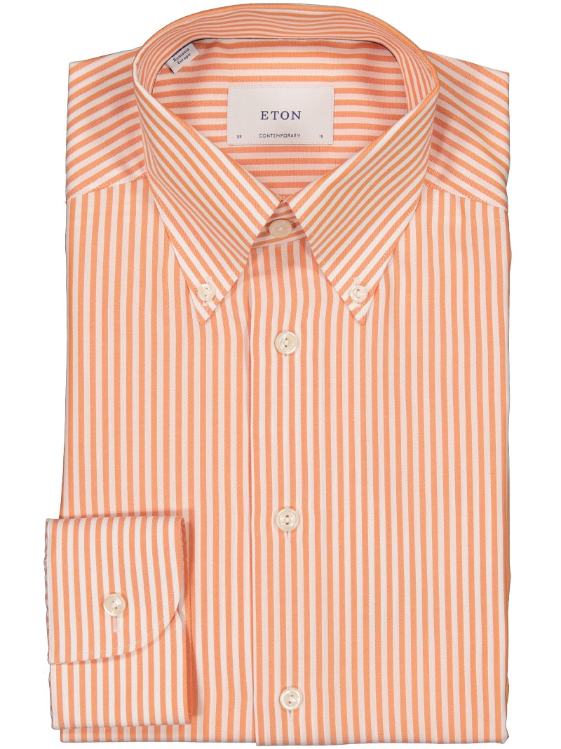 Button Down Rounded Single Contemporary